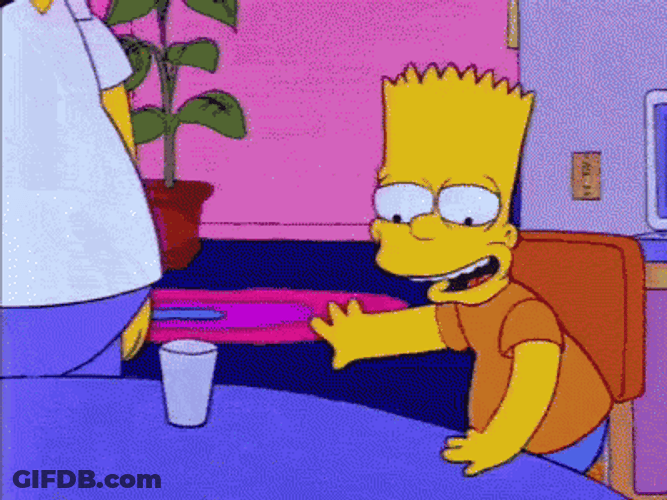 Wolf Howling Bart Simpson GIF