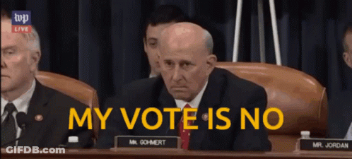 Wolf In Sunglasses And Vest Saying Veto Time GIF