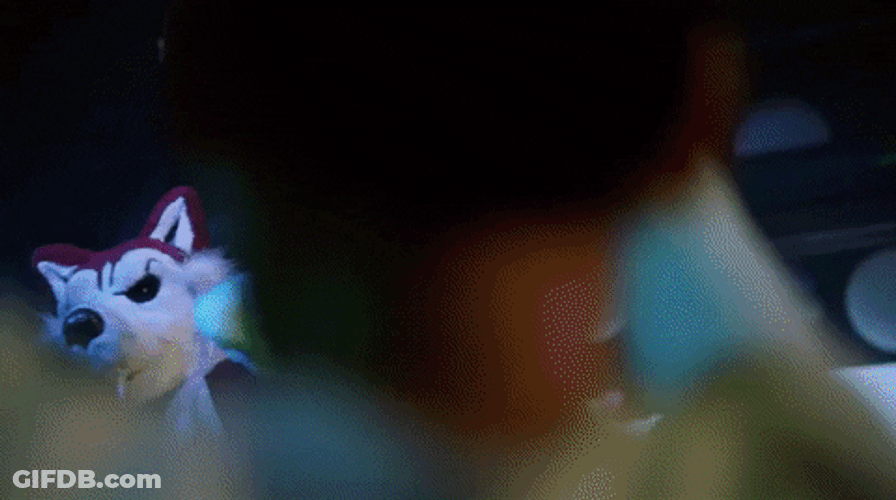 Wolf Mascot Rave Party Dancing GIF