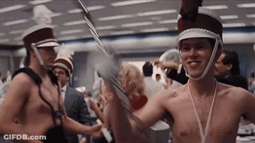 Wolf Of The Wall Street Office Celebration GIF
