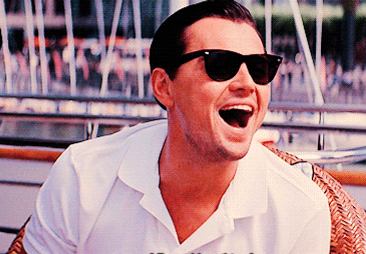 Wolf Of Wall Street Leonardo DiCaprio Laughing GIF