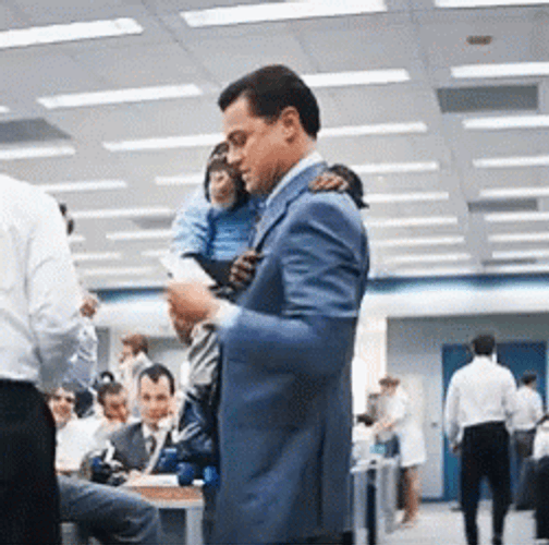 Wolf Of Wall Street Leonardo Monkey GIF