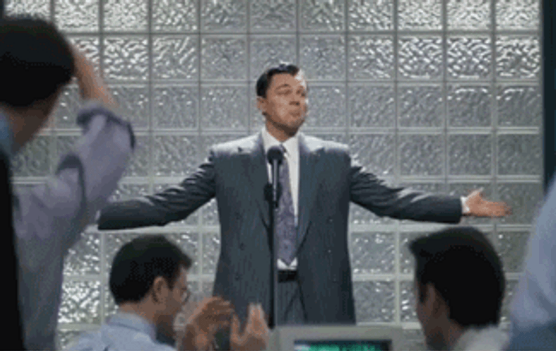 Wolf Of Wall Street Leonardo Stretching GIF