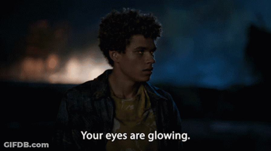 Wolf Pack Everett Eyes Are Glowing GIF