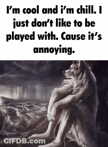 Wolf Painting I M Cool And Chill GIF