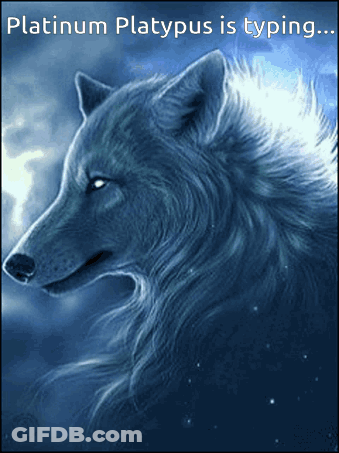 Wolf Platinum Platypus Is Typing GIF