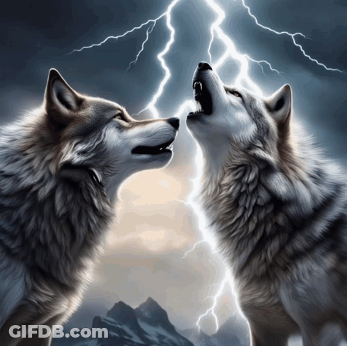 Wolf Wearing Hat And Glasses GIF