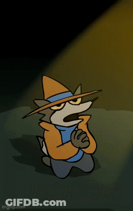 Wolf Wearing Hat With By All Of The Gods GIF