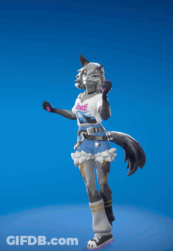 Wolf Wearing Shirt Saying Wolf GIF