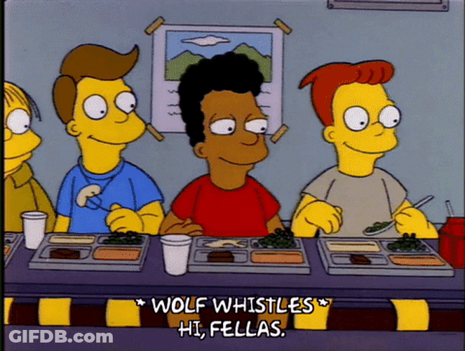 Wolf Whistle Maggie Simpson GIF