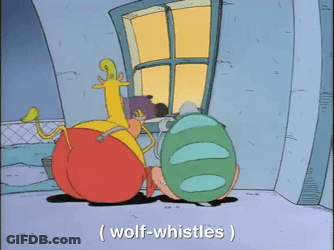 Wolf Whistle Rocko's Modern Life GIF