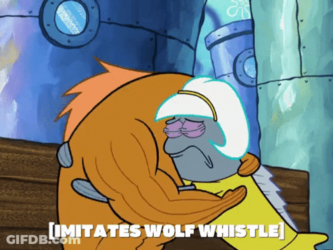 Wolf Whistle SpongeBob SquarePants GIF