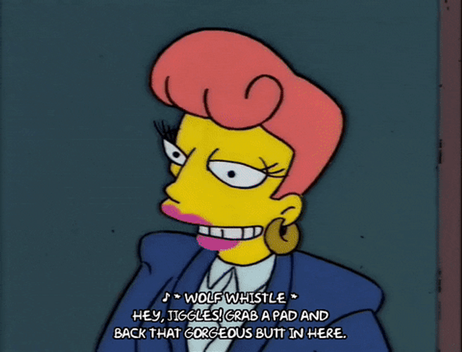 Wolf Whistle The Simpsons GIF