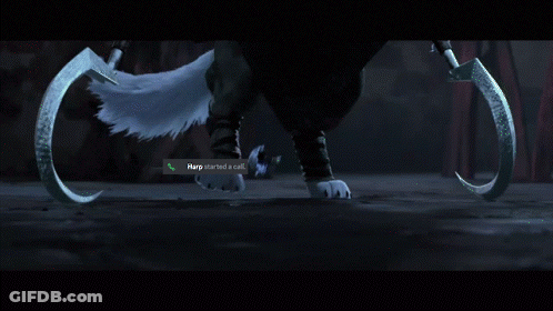 Wolf With Red Eyes Saying Pick It Up GIF