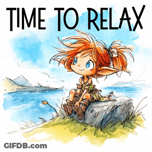 Wolf With Rest Up Text GIF
