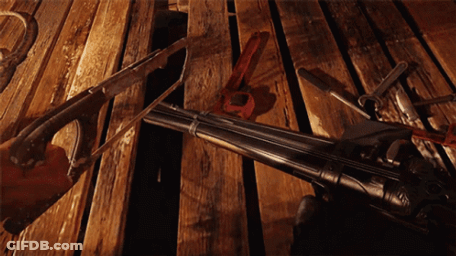 Wolfenstein Character Sawed GIF