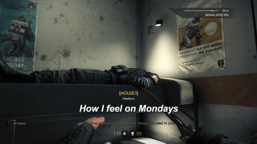Wolfenstein How I Feel On Mondays GIF