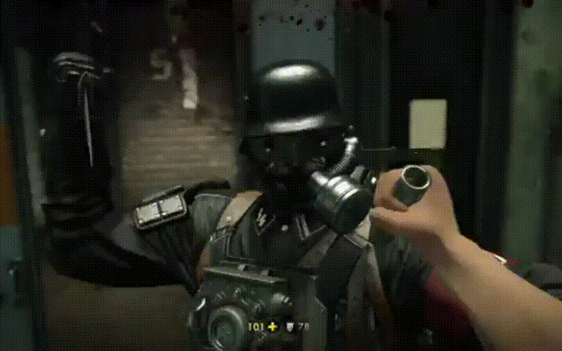 Wolfenstein Stabbing Front GIF