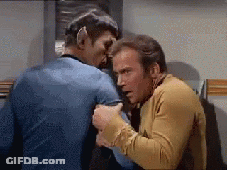 Wolverine And Cyclops Saying Watch It Bub GIF
