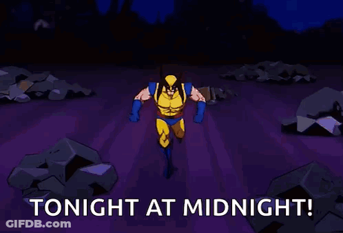 Wolverine And Gambit Saying Tonight At Midnight GIF