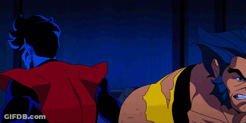 Wolverine And Nightcrawler Fighting GIF