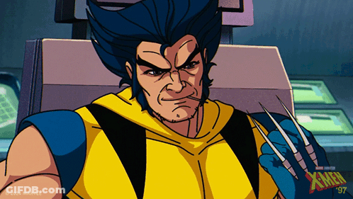 Wolverine Cartoon From X-Men GIF
