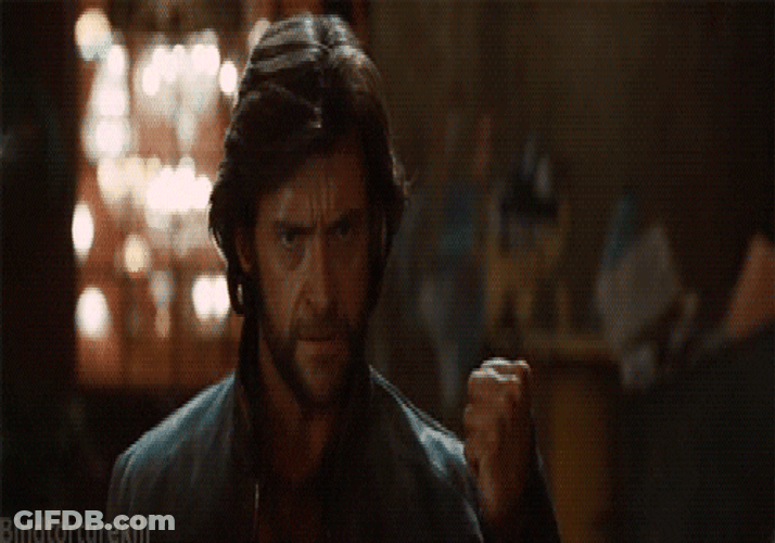 Wolverine Claws Hugh Jackman GIF
