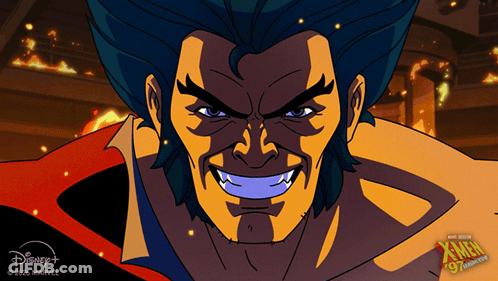 Wolverine From X-Men Animated Series GIF