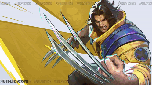 Wolverine Holding Claws Out GIF