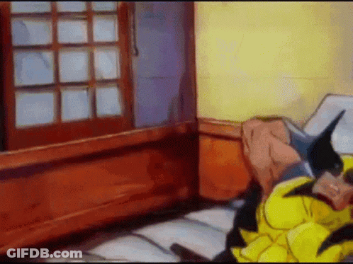 Wolverine Laying Down GIF