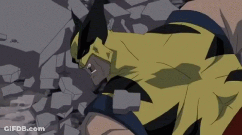 Wolverine Lying On Ground GIF