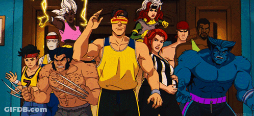 Wolverine Rogue And Cyclops Group GIF
