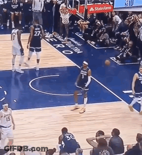Wolves Vs Golden State Basketball Players GIF