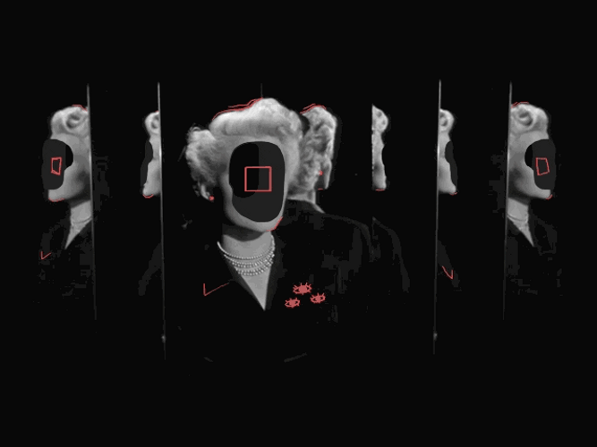 Woman 40S Style Artwork GIF
