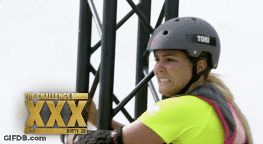 Woman Accepts The Challenge Fiercely GIF