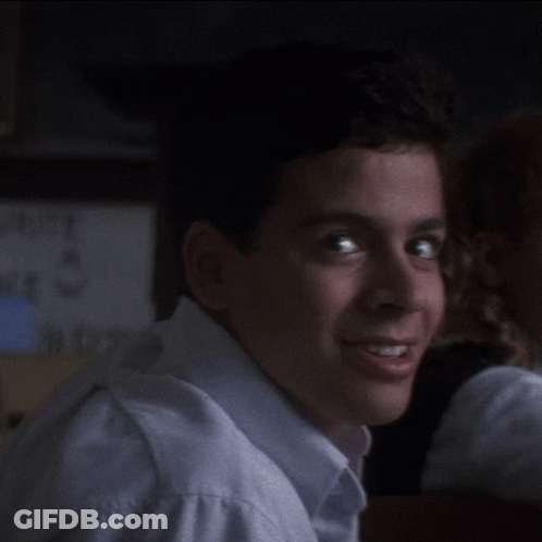 Woman And Boy On Bench Saying I'm Not Afraid Anymore GIF