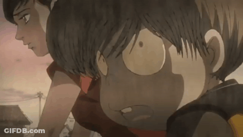 Woman And Boy Standing Together GIF