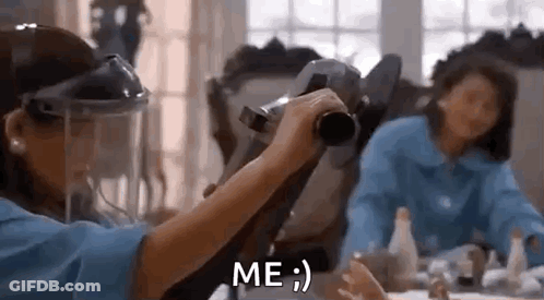 Woman And Child Holding Cameras GIF