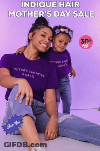 Woman And Child Matching Mother Daughter Goals Shirts GIF