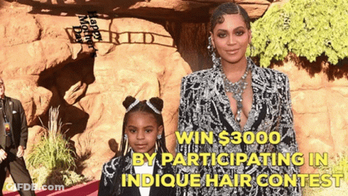 Woman And Girl On Red Carpet Win $3000 GIF