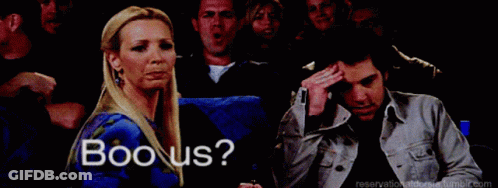 Woman And Man Boo Us Boo You GIF