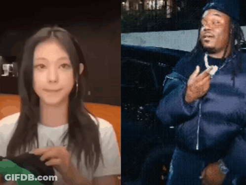 Woman And Man Next To Each Other GIF