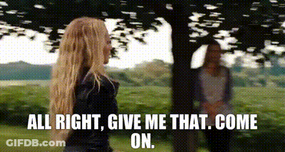 Woman And Man Standing Under Tree GIF