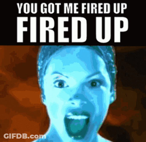 Woman Animation You Got Me Fired Up GIF