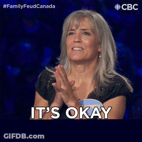 Woman Applauds And Says It's Okay GIF