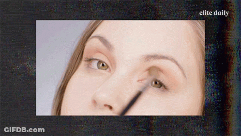 Woman Applying Eye Shadow Elite Daily GIF
