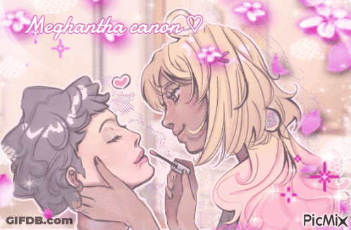 Woman Applying Makeup To Another Woman Meghantha Canon GIF