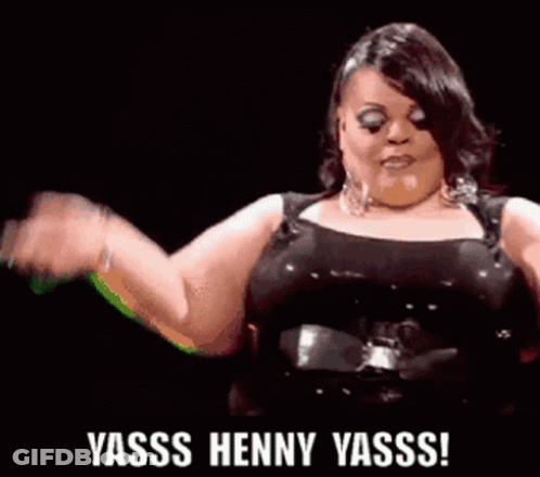 Woman Arms In The Air Yasss Henny Yasss GIF