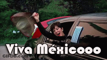 Woman Arms Out Limousine Window Viva Mexicoo GIF