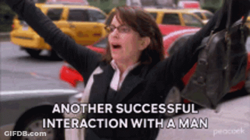 Woman Arms Outstretched Saying Successful Interaction GIF